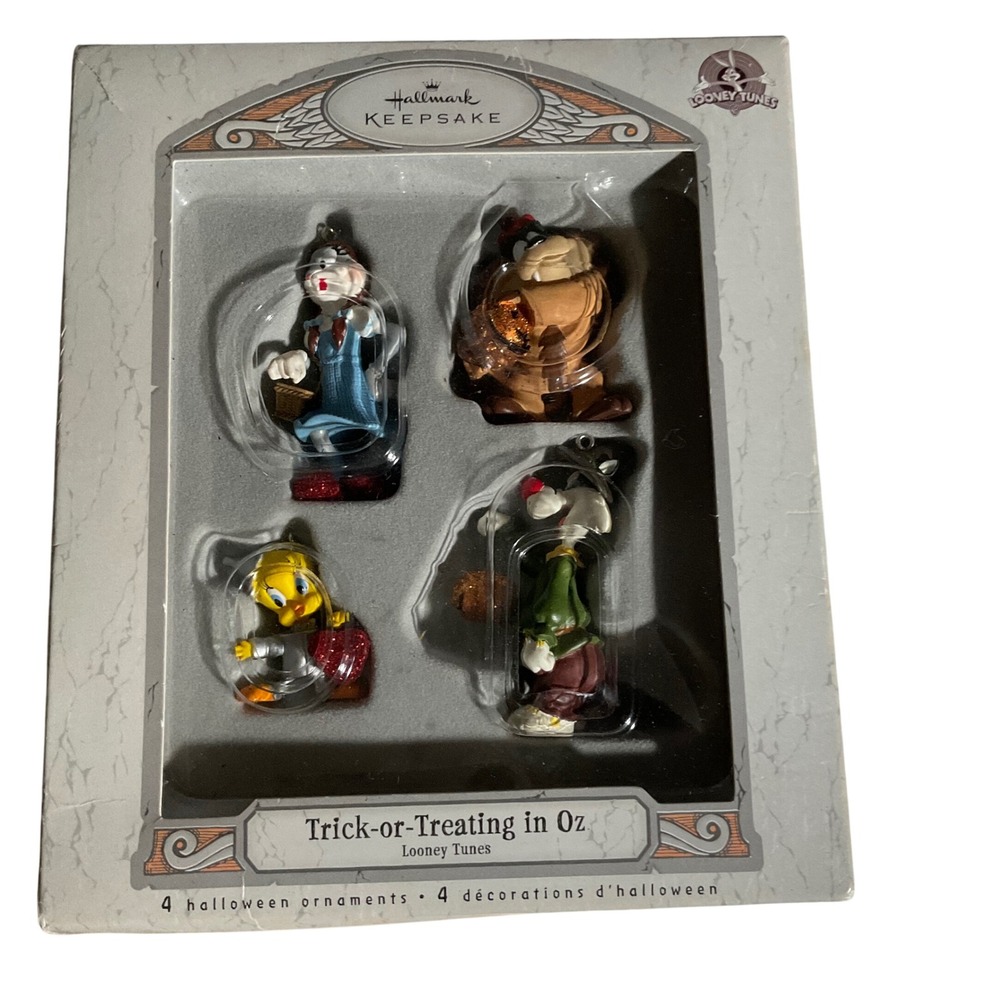 Hallmark Ornaments Unisex OS Multicolor Excellence Looney Tunes Oz 4-Piece Set